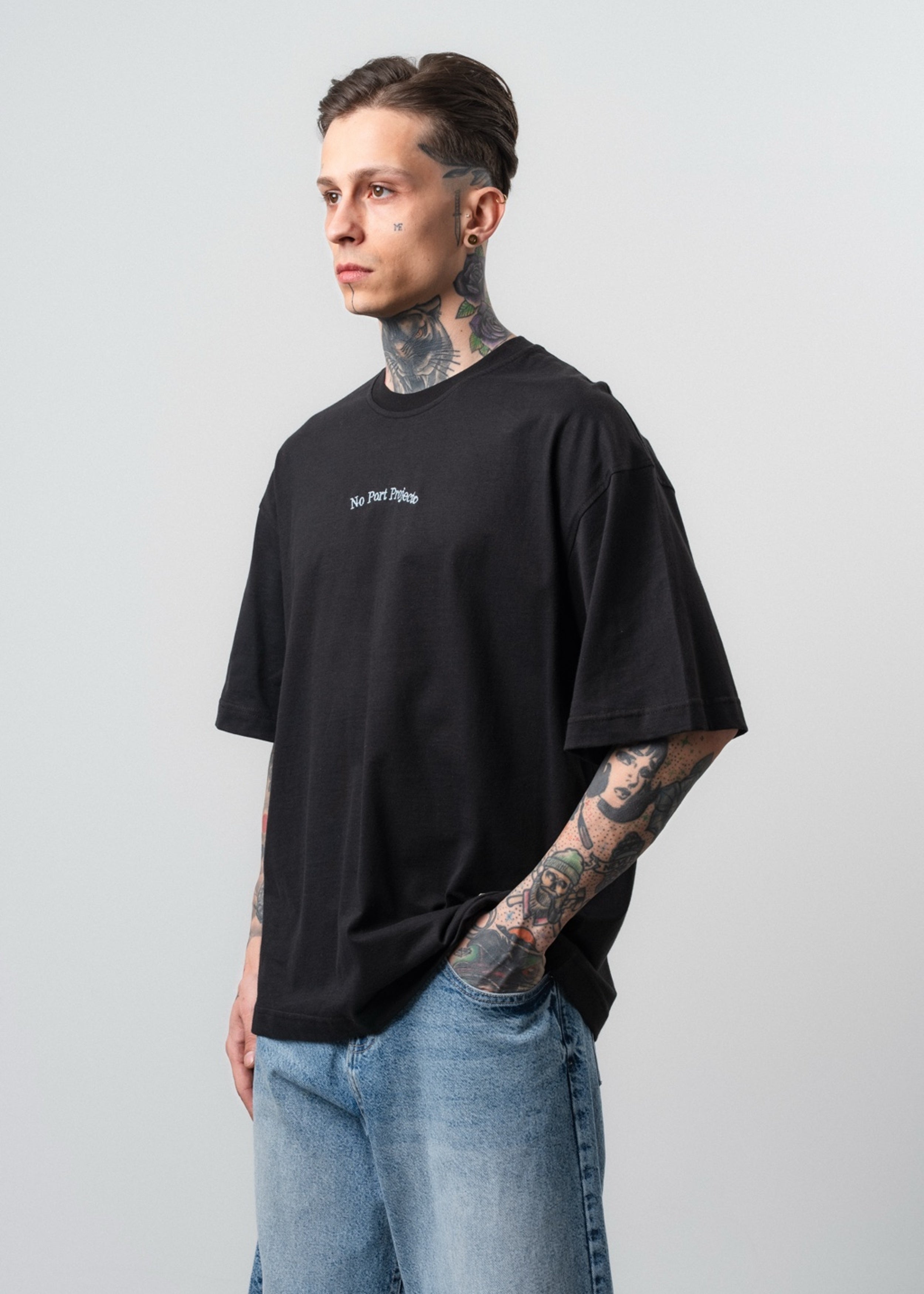 Men's No Port Printed Oversize T-Shirt Navy – 1810 Store